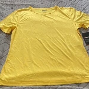 Bass outdoors yellow performance tee size large